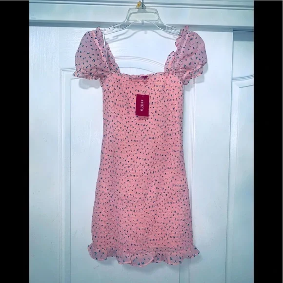 pink floral guess dress GUESS Tamara Dress - Pink
